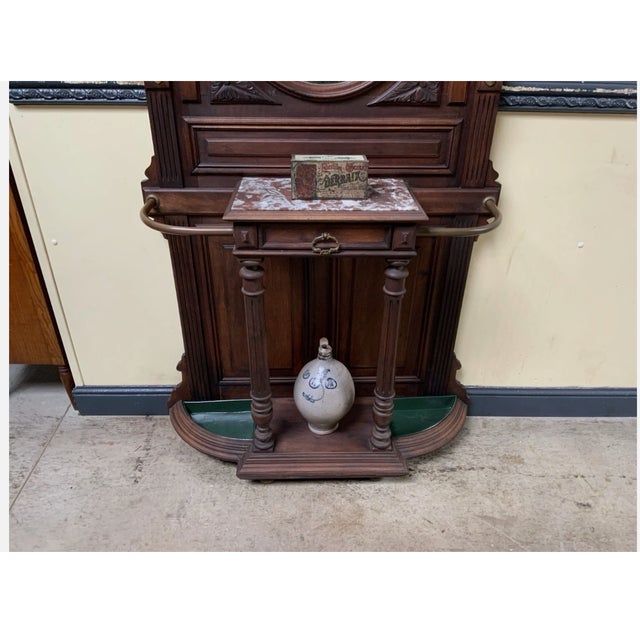 Brown Antique Art Nouveau Wardrobe, 1900 For Sale - Image 8 of 16