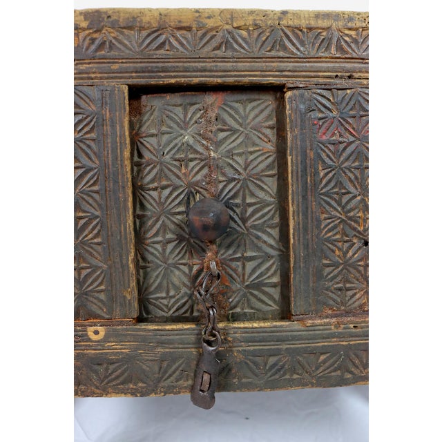 Antique Nomadic Turkmen Yurt Treasure Dowry Chest For Sale - Image 10 of 14