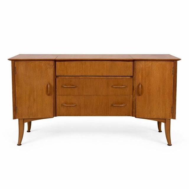 Vintage Wrighton Walnut and Teak Dressing Table, 1960s For Sale - Image 9 of 9