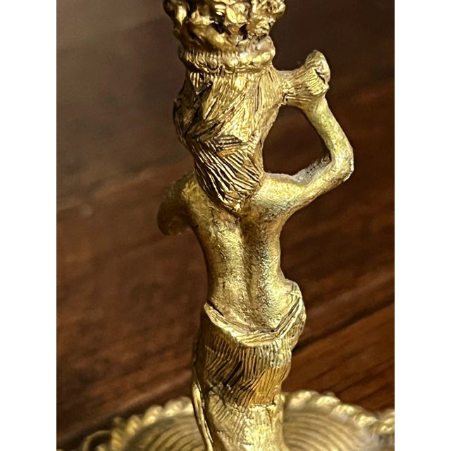 Vintage Gilt Bronze Pocket Watch Stand in Lamppost Form For Sale - Image 11 of 12