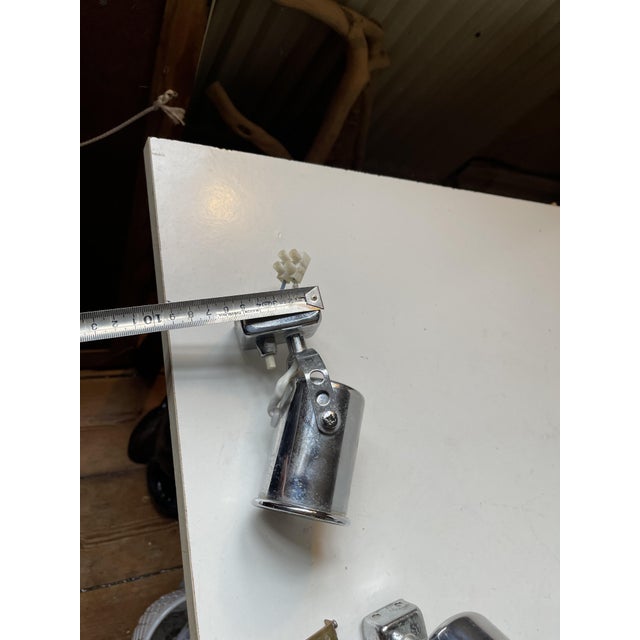 Silver Vintage Italian Nautical Ship Cabin Wall Lights in Chrome, 1970s, Set of 4 For Sale - Image 8 of 11