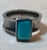 Thai fabulous Vintage Emerald Cut Turquoise Sterling Ring (Sz 8.75) will be a lovely addition to any vintage southwestern...