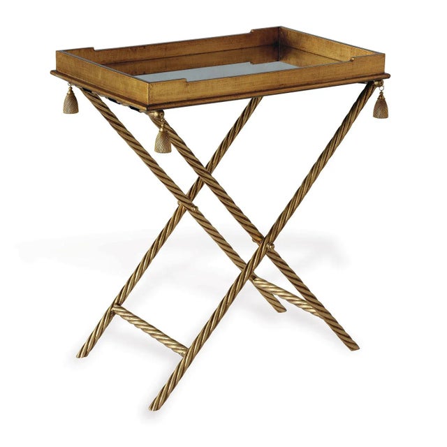 Not Yet Made - Made To Order Port 68 x Madcap Cottage Delfern Tassel Bar & Tray Table For Sale - Image 5 of 5