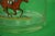 Cabin Hand-Painted Race Horses & Jockeys Glass Decanter Signed R Kuntz For Sale - Image 3 of 7