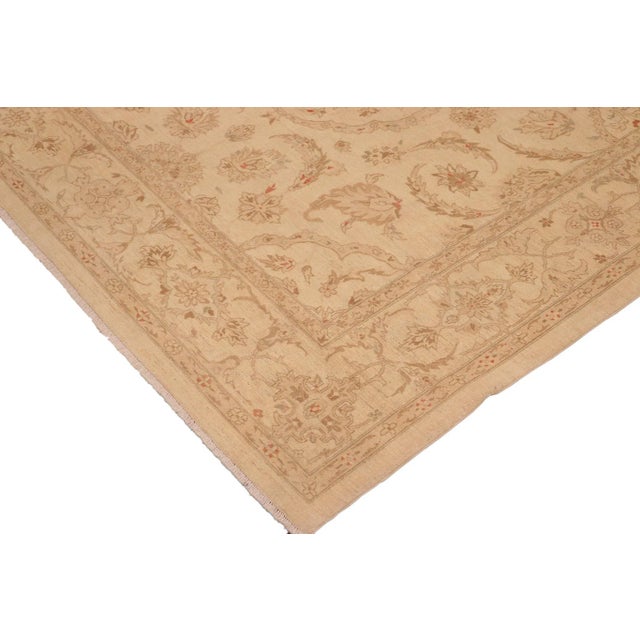 Boho Chic 1990s Boho Chic Ziegler Beige Brown Hand-Knotted Wool Rug - 10'3'' X 13'8'' For Sale - Image 3 of 8
