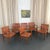 This set of six Mid-Century Modern dining armchairs, are in the style of designer T.H. Robsjohn-Gibbings. These armchairs...