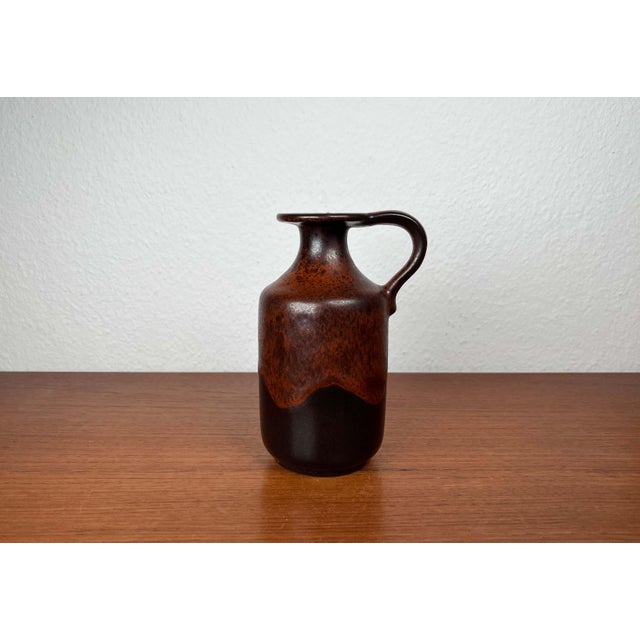Mid-Century Modern German Pottery Fat Lava Vase from Ceramano, 1960s For Sale - Image 12 of 18