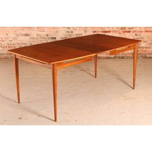Brown Mid-Century Modern Extendable Walnut Dining Table, 1960s For Sale - Image 8 of 13