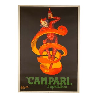 1950s Campari l'Aperitivo Leonetto Cappiello Original Italian Poster For Sale