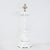 Early 21st Century Pair of Vintage Chinoiserie White Tole Palm Tree and Figurine Table Lamps For Sale - Image 5 of 12