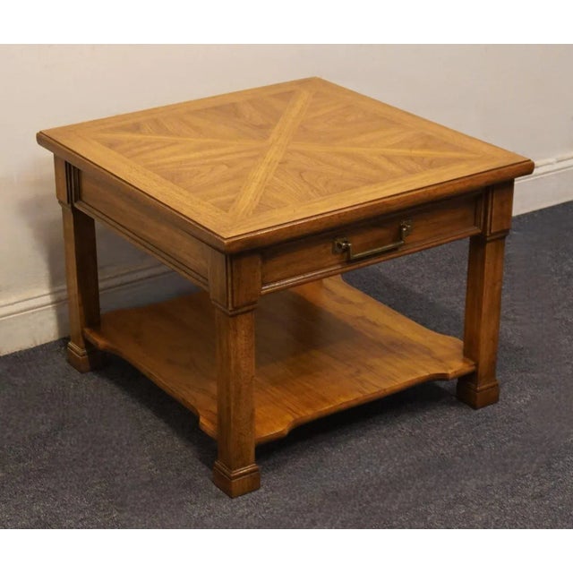 Neoclassical Thomasville Furniture Cadence Collection Italian Neoclassical 28" Square Accent End Table 9071-250 For Sale - Image 3 of 12