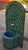 2020s 2 Color Tamegroute Green and Petrol Blue Arched Moroccan Mosaic Tile Fountain For Sale - Image 5 of 7
