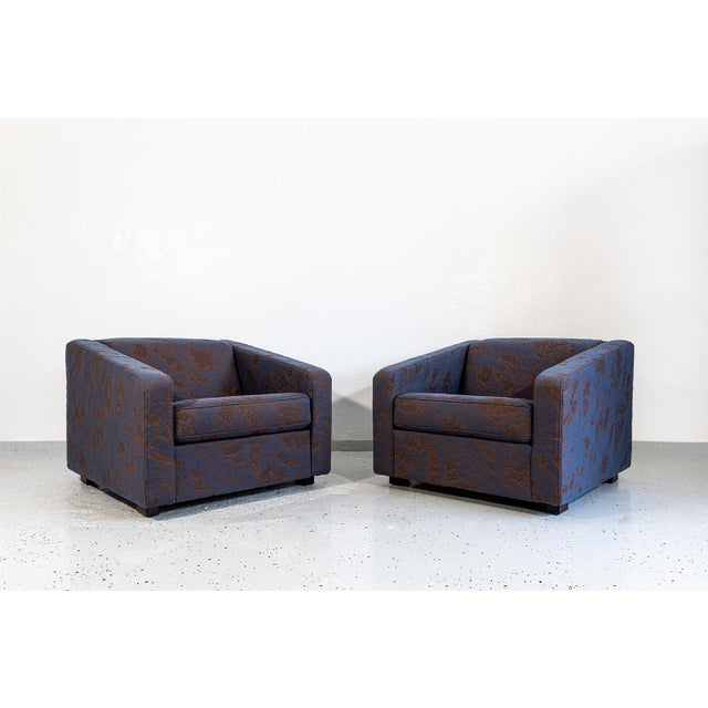 Vintage Geometric Armchairs from ZFM, Poland, 1970s, Set of 2 For Sale - Image 4 of 16