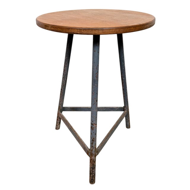 Industrial Grey Workshop Stool, 1960s For Sale - Image 14 of 14