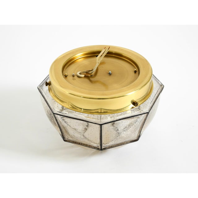 Vintage Glass Ceiling Lamp in Octagon Shape from Limburg, 1970s For Sale - Image 14 of 18