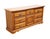 Bassett Bassett Furniture Solid Oak Early American Country Style 68" Triple Door Dresser 2283-247 For Sale - Image 4 of 16