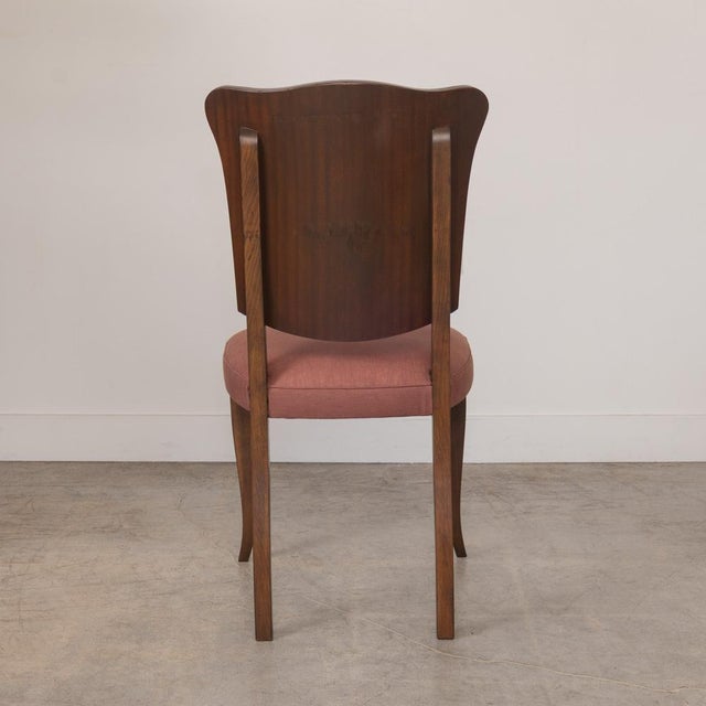 1920s French Scalloped Walnut Chair For Sale - Image 10 of 18