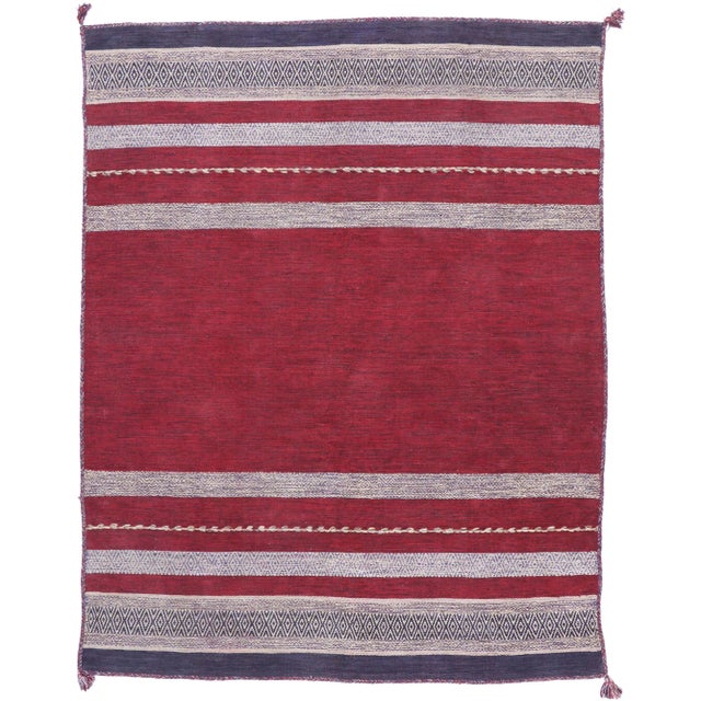 Vintage Moroccan Kilim Rug - 07'05 X 09'05 For Sale - Image 9 of 9