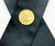 Chanel Chanel Rare Black Silk Gold Plated Medallion Neck Tie Necklace For Sale - Image 4 of 4