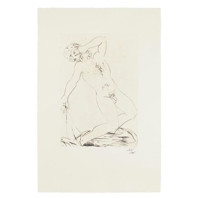 Oedipus king is an original etching realized by Giacomo Manzù in 1968. Racocin Press inc New York, Officina Bosoni Verona....