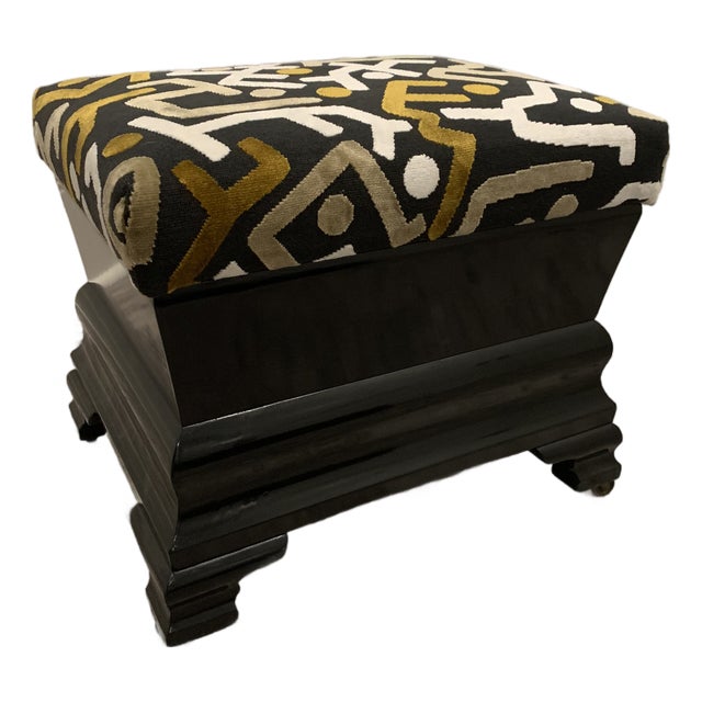 Late 19th Century American Eastlake Victorian Footstool on Castors For Sale