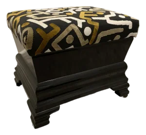 Late 19th Century American Eastlake Victorian Footstool on Castors