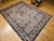 1900 - 1909 Vintage Persian Tabriz Rug, Hand-Knotted Wool, Allover Geometric Pattern, Ivory & Blue, 8x10 For Sale - Image 5 of 18