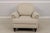 Ethan Allen Ethan Allen Upholstered Club Chair & Ottoman For Sale - Image 4 of 18