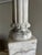 Stone Black and White Marble Neoclassical Column Lamp For Sale - Image 7 of 8