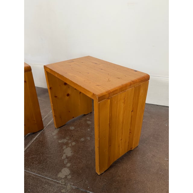 Vintage 1970s Attributed to Charlotte Perriand Stools For Sale In Los Angeles - Image 6 of 11