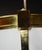 Large Mid-Century Four-Light Opaline and Polished Brass Bowl Chandelier, 1960s For Sale - Image 12 of 17