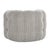 Neutral Tufted Round Swivel Chair For Sale - Image 4 of 6