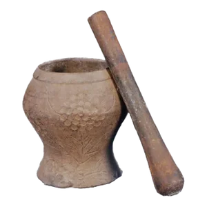 Early 20th Century Floral Apothecary Mortar