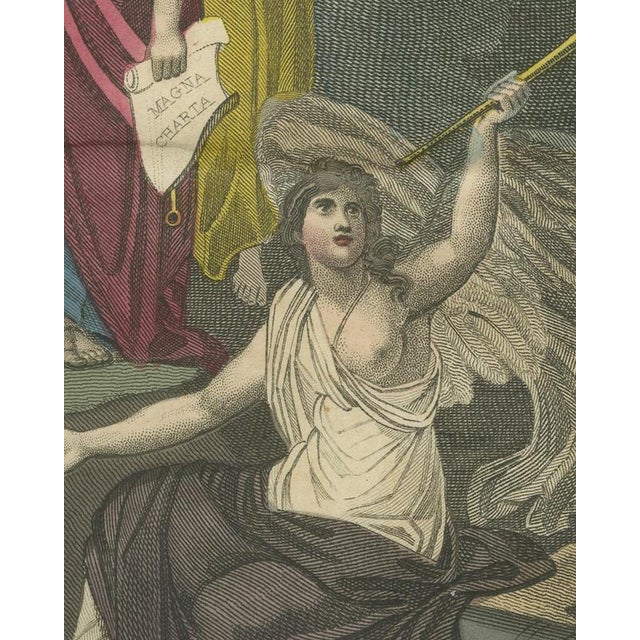 19th Century Richard Evans, Nude, Britannia Crowned by Victory with Fame and the British Lion, 1816, Engraving For Sale - Image 5 of 8