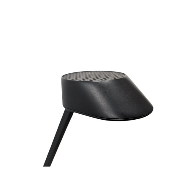 Guzzini Black Office Lamp by R. Bonetto for Guzzini, 1980s For Sale - Image 4 of 10