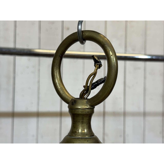 Two-Tier 12-Light Dutch Brass Chandelier, 1930s For Sale - Image 13 of 18