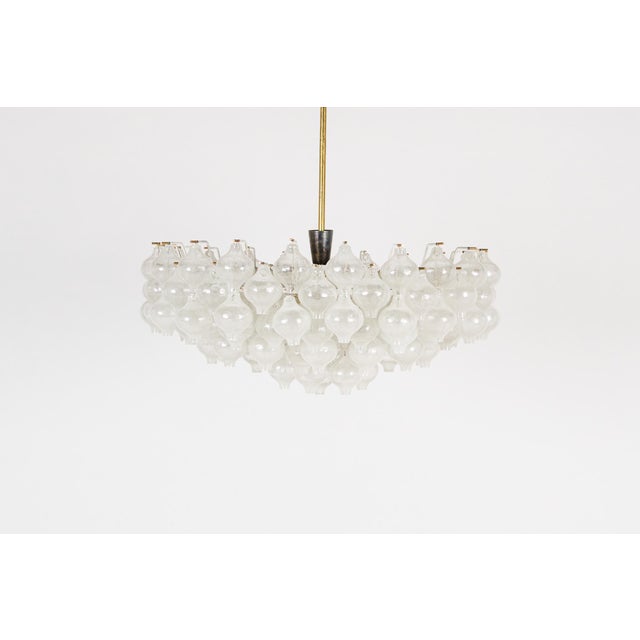 Xl tulipan waterfall glass chandelier by kalmar. designed by julius theodor kalmar, produced by kalmar, austria, 1960’s....