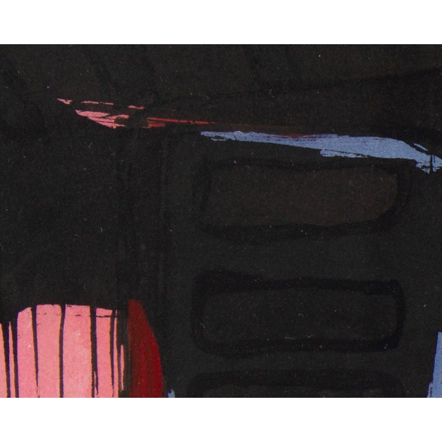 Mid 20th Century Mixed Media Abstract Painting by Harry Hilson For Sale - Image 5 of 7