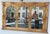 Wood Midcentury Italian Triple Landscape Mirror For Sale - Image 7 of 11