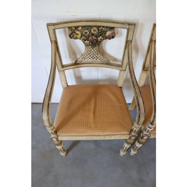 1950s Italian Flower Basket Chairs/Pair For Sale - Image 5 of 12