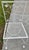 White Mid 20th Century Grape Leaf & Vine Wrought Iron Outdoor Patio Table W/Glass Top & 6 Mesh Seat Chairs For Sale - Image 8 of 12