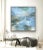 Sky Blue "Fjord" by Trixie Pitts Large Abstract Expressionist Landscape Oil Painting For Sale - Image 8 of 12