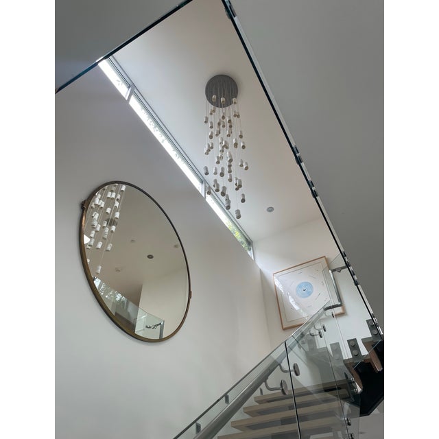 2010s Custom Made Porcelain Chandelier For Sale - Image 5 of 8