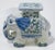 Chinoiserie Vintage Ceramic Blue and White Elephant Stand For Sale - Image 3 of 11