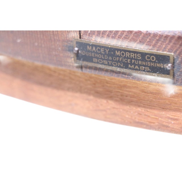 Vintage Bank of England Jury Style Swivel Tilt Office Desk Chair by Marcy- Morris For Sale - Image 12 of 17