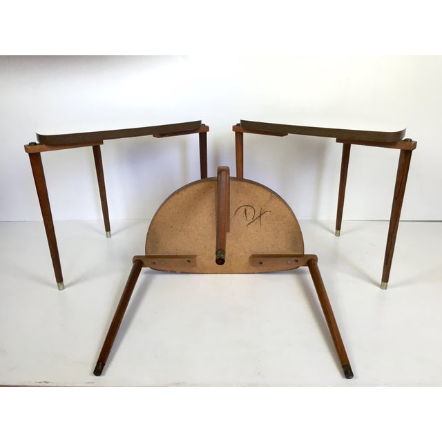 MidCentury Modern Nesting Tables Half Moon S/3 Chairish