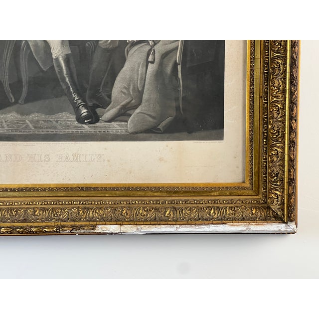 Antique "Washington and His Family" Engraving in Period Gilt Frame, Published by Bradley & Co., Philadelphia, 1858 For Sale - Image 9 of 13