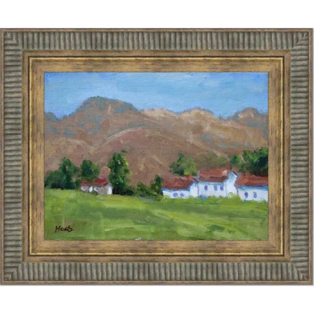 Contemporary Hidden Valley Hills, Minimalist Desert Landscape Oil For Sale - Image 3 of 6
