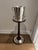 Rare set of Art Deco Christofle Silverplate and Mahogany Champagne Stand with matching silverplated bucket. The stand and...