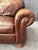 Brown Thomasville Traditional Brown Leather Sofa For Sale - Image 8 of 18